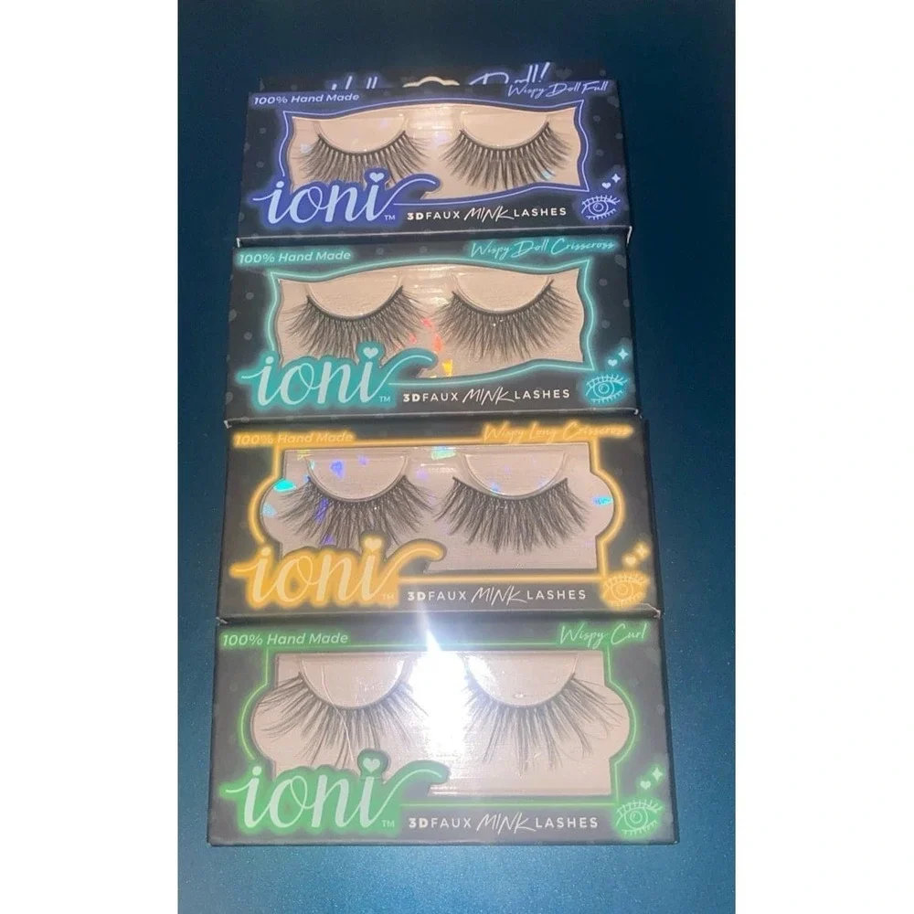 IONI Hello Doll 3D Faux Mink Lashes Bundle (Wispy Collection)